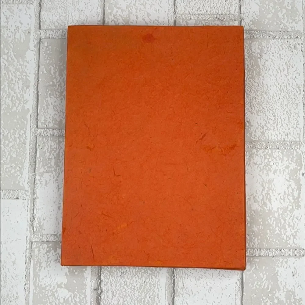 Papyrus Handmade Orange Unlined Notebook
